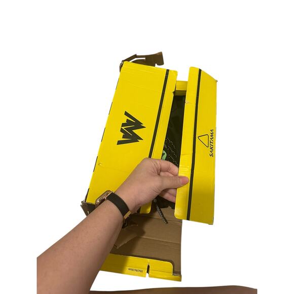 SAKITAMA Men’s 6 Black Green Sport Running Non Slip Casual Athletic Blade Shoes - Picture 8 of 10